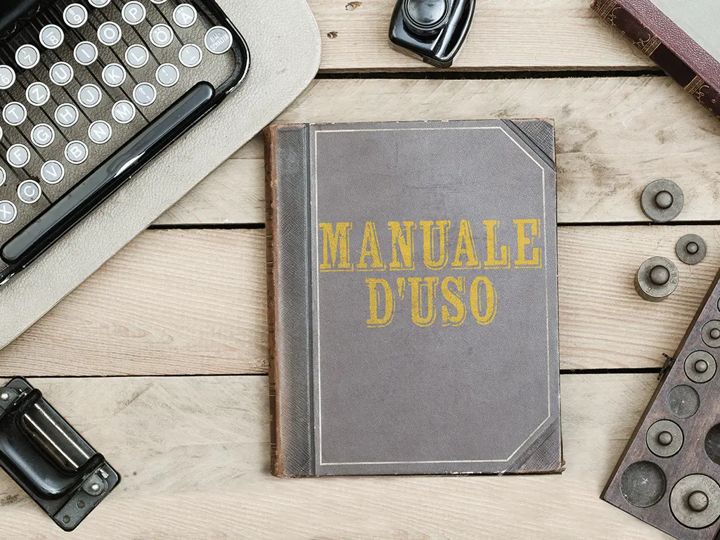 Decimo User Manual: Complete Technical Documentation User manual with vintage elements, symbolizing complete and detailed technical documentation.