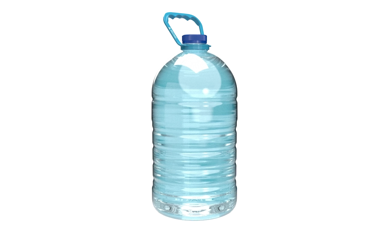 Boccione con maniglia rigida in plastica applicata