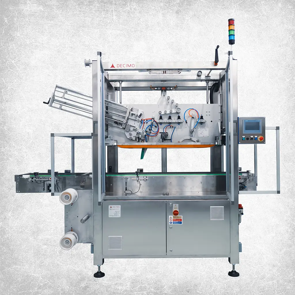 XHP Pneumatic Handle Applicator Machine for Packaging XHP Pneumatic handle applicator machine applying adhesive handles to packaging, paper, cans, and other products.