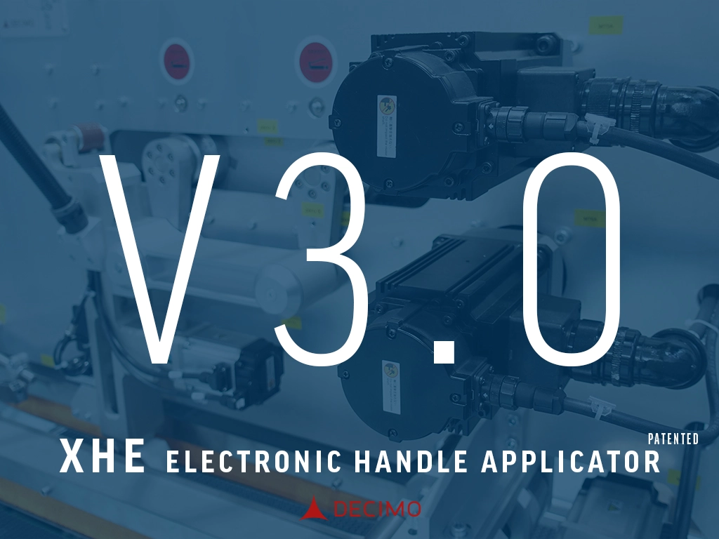 XHE v3.0 – Electronic Handle Applicator Arm Motorized applicator arm of the XHE v3.0 handle applicator by Decimo Srl